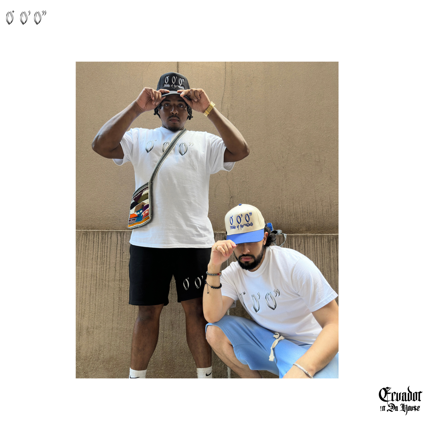 BLUE/CREAM HAT Middle of the World