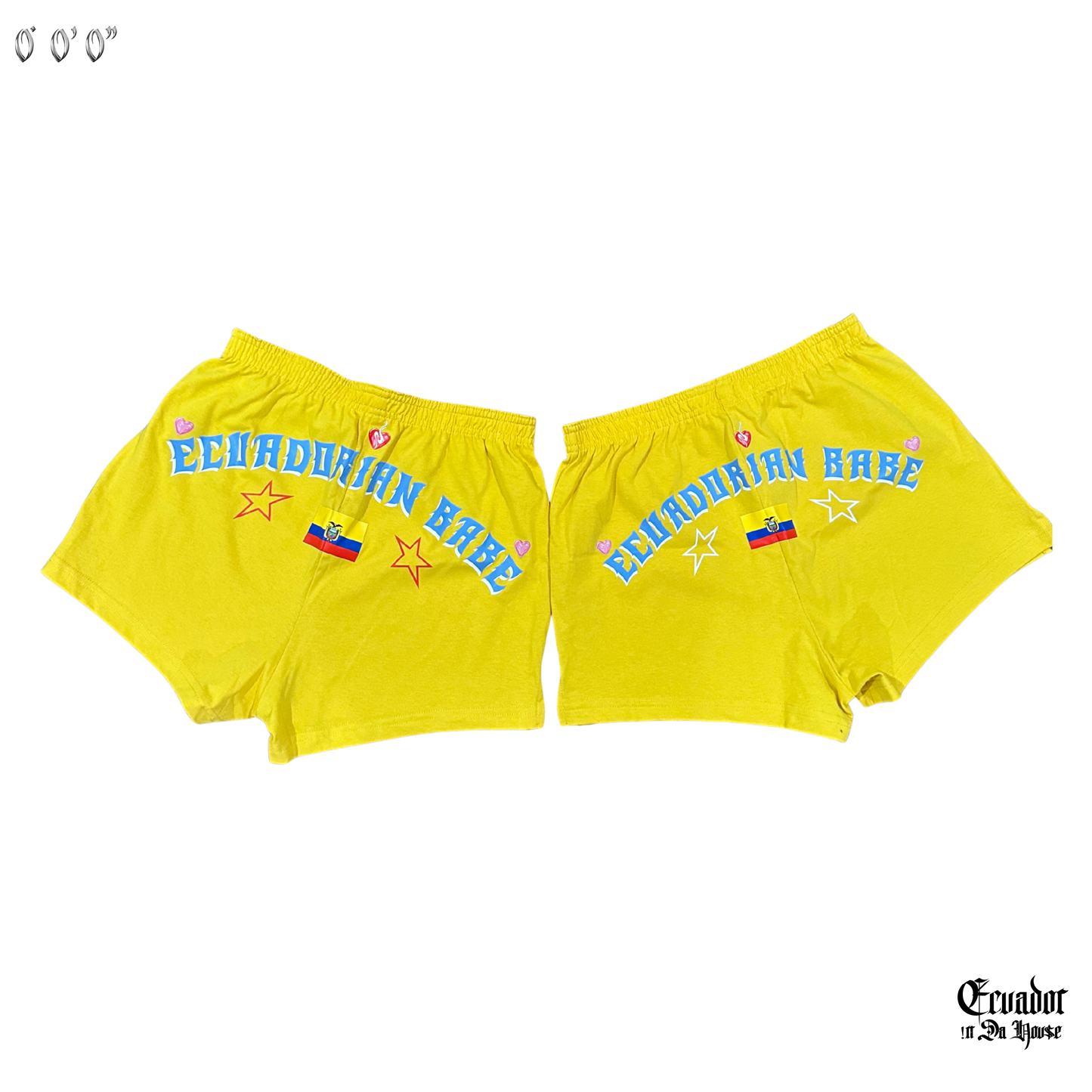 Ecua Babe Yellow Shorts
