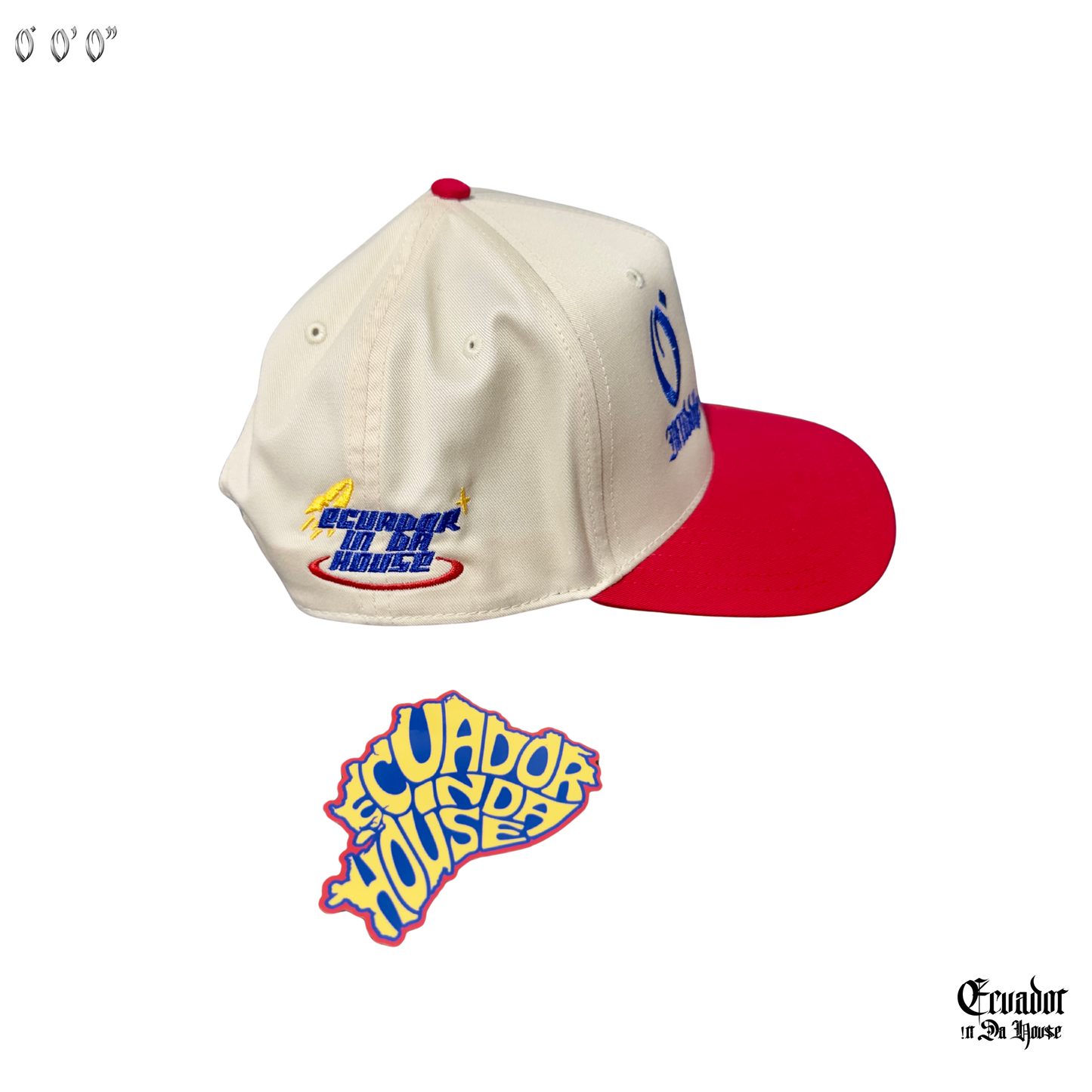 RED/CREAM HAT Middle of the World