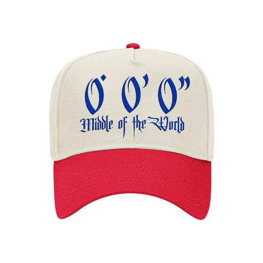 Hat Red/Cream Middle of the World