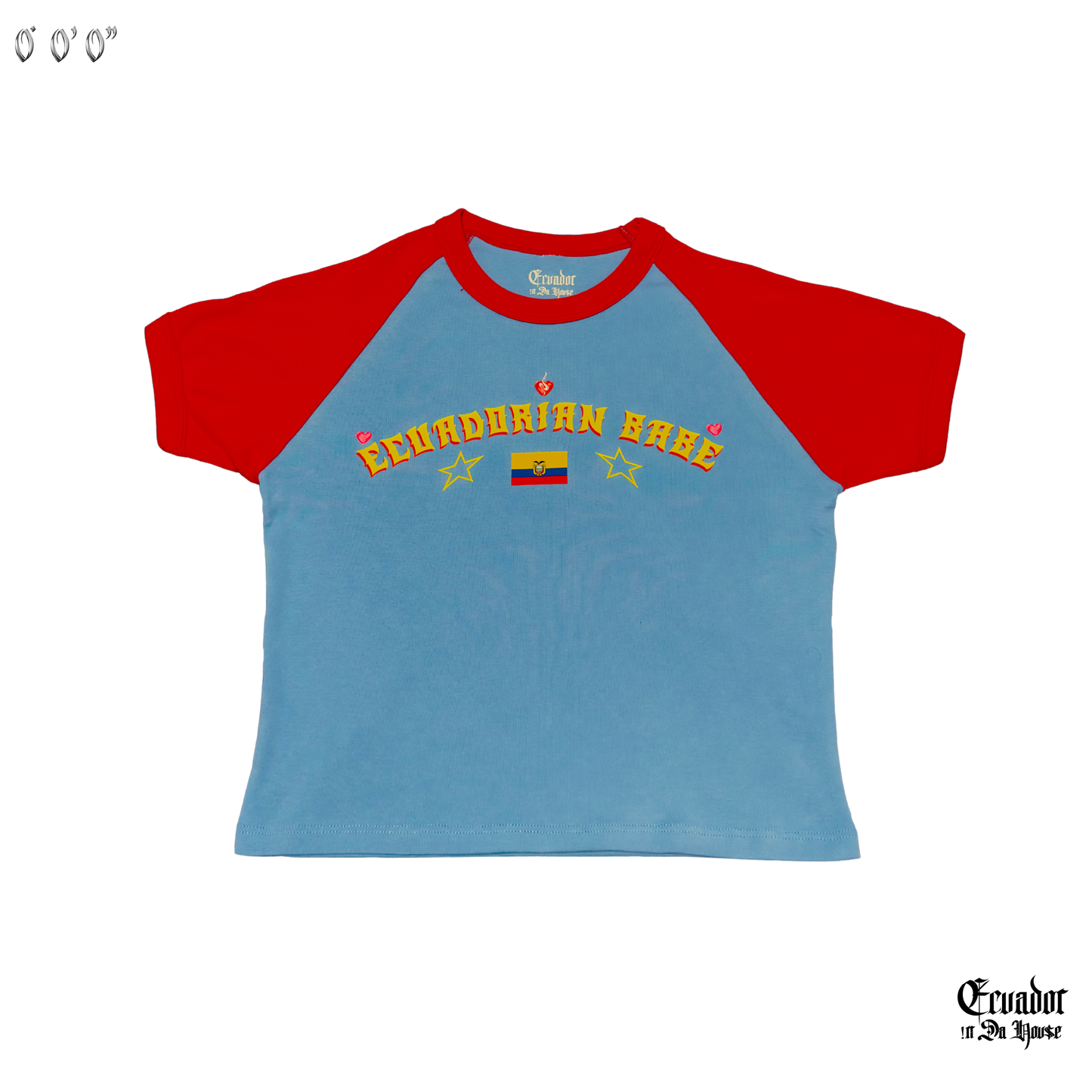 Ecuadorian Babe Baby Blue Crop Top