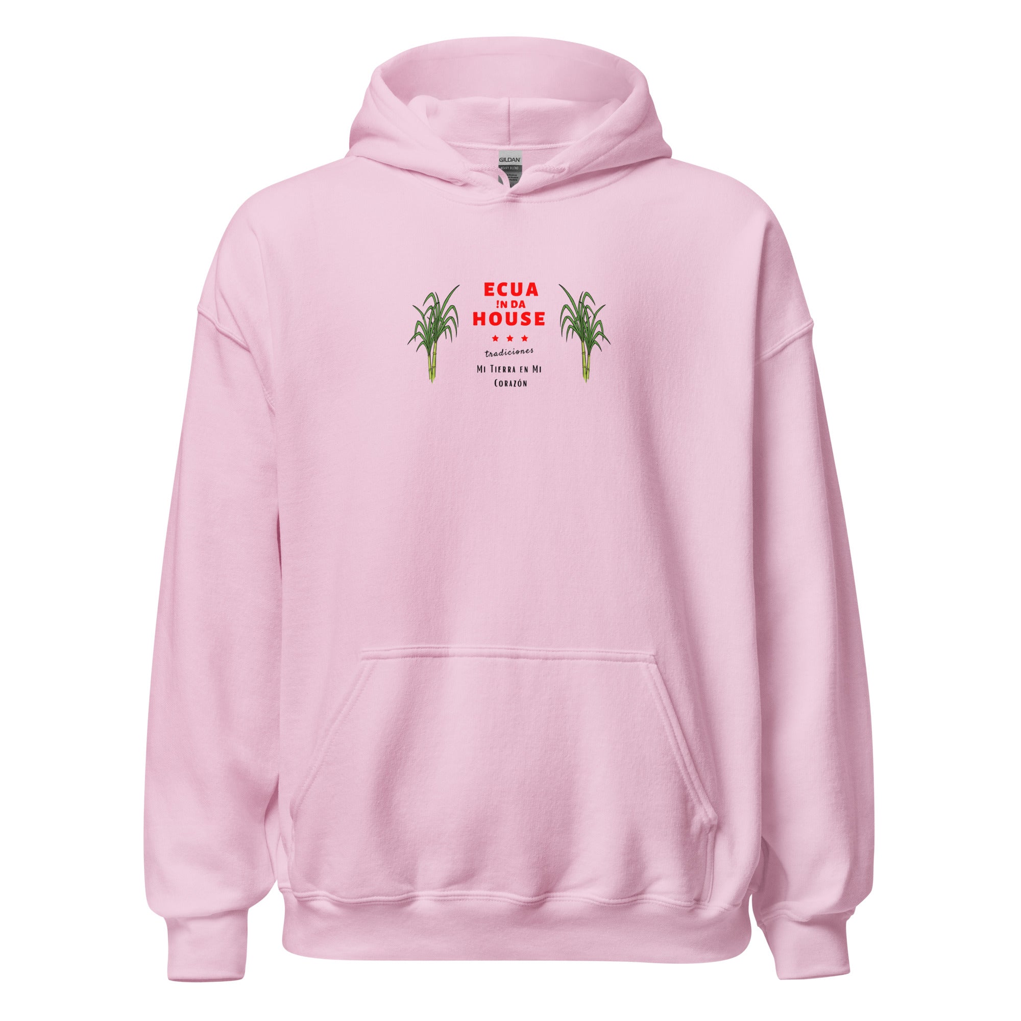 Pink hoodie with rose and chinese writing best sale