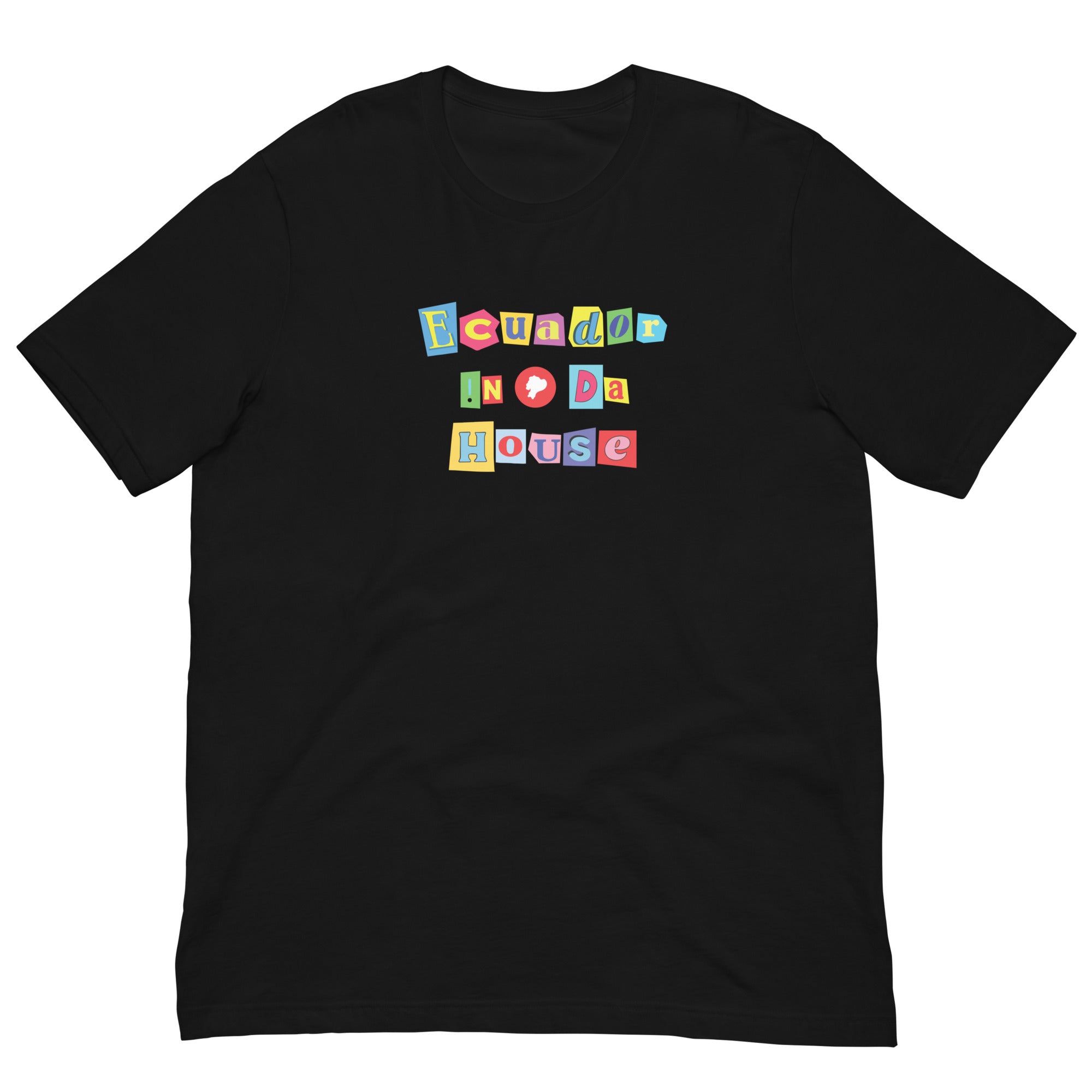 Scrapbook Letters Unisex T-shirt ll Ecuador !N DA House – ECUA !N DA HOUSE